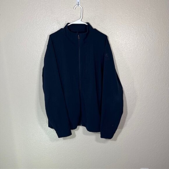 Lululemon Sojourn Jacket Mens XXL Navy Full Zip Stretch Bomber Embroidery Logo - Picture 1 of 6